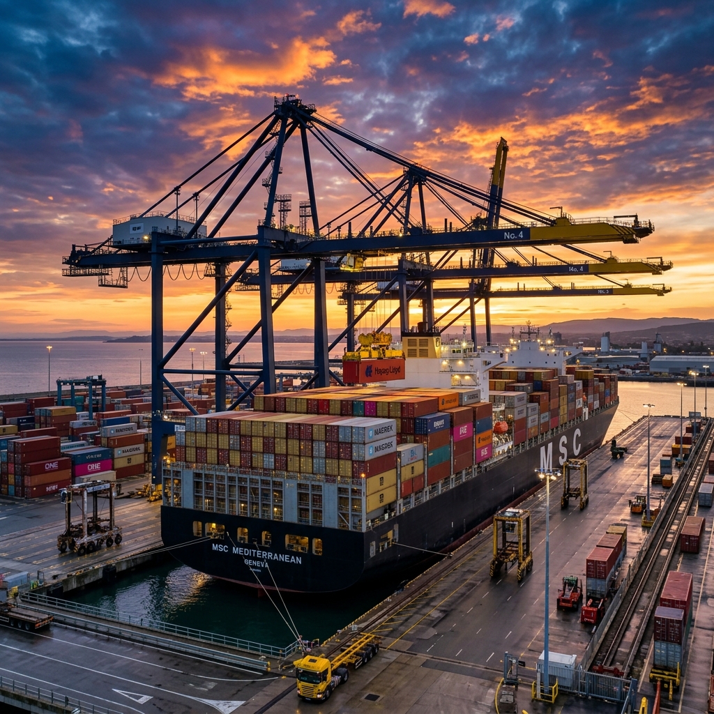 Parcific Forge ocean container terminal port operations